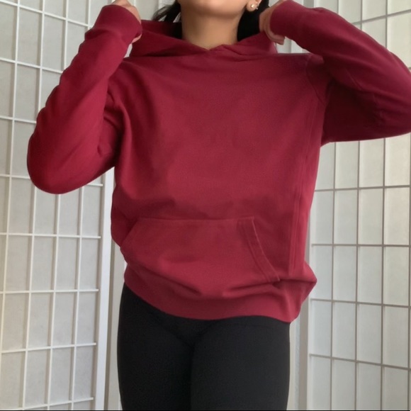 cotton on burgundy red pullover sweatshirt - Picture 2 of 7